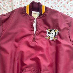 VINTAGE NHL Anaheim mighty ducks quarter zip